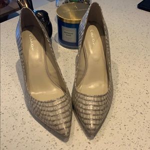 Calvin Klein grey alligator print